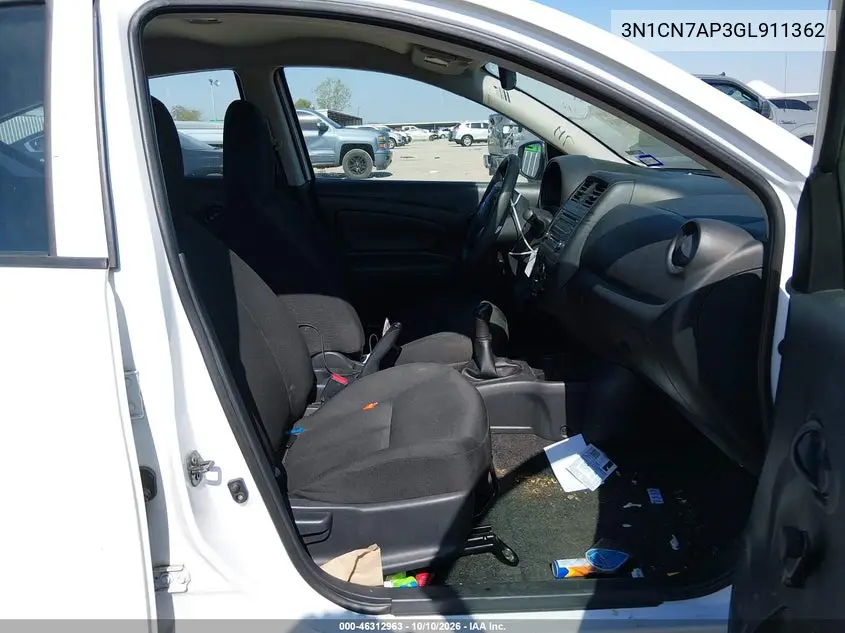 2016 NISSAN VERSA VIN 3N1CN7AP3GL911362 — фото 5