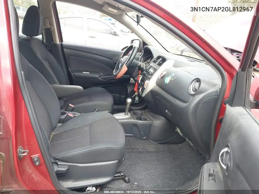 2016 NISSAN VERSA VIN 3N1CN7AP2GL812967 — фото 5