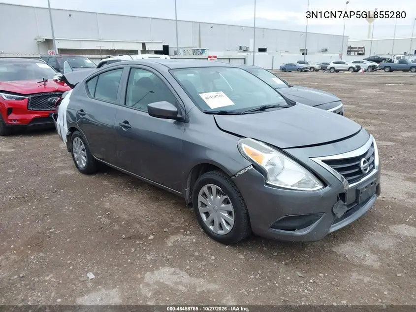 NISSAN VERSA 2016, VIN 3N1CN7AP5GL855280