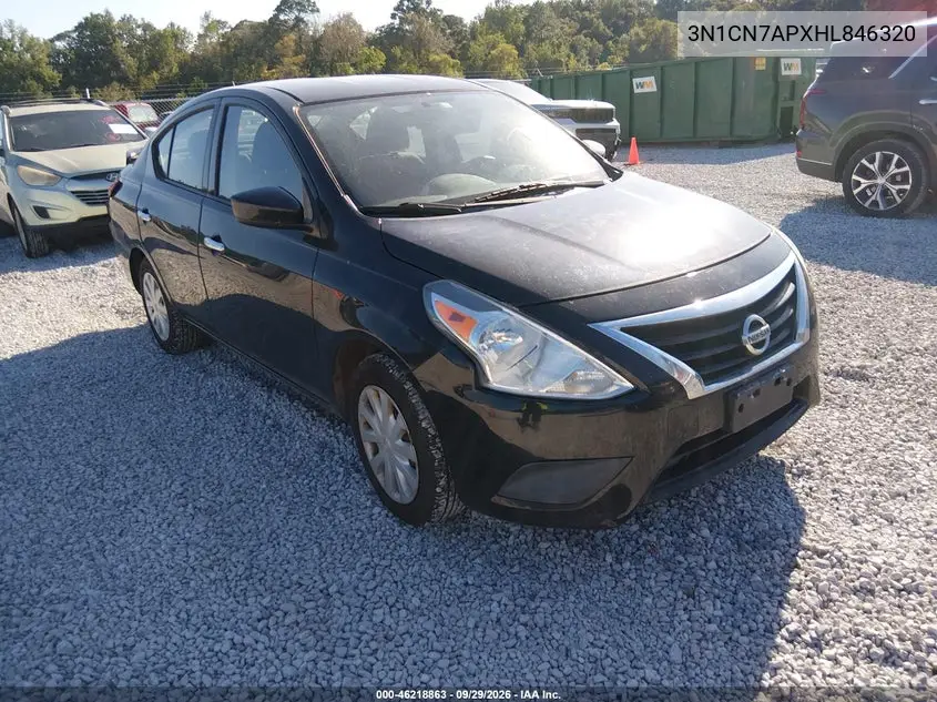 NISSAN VERSA 2017, VIN 3N1CN7APXHL846320