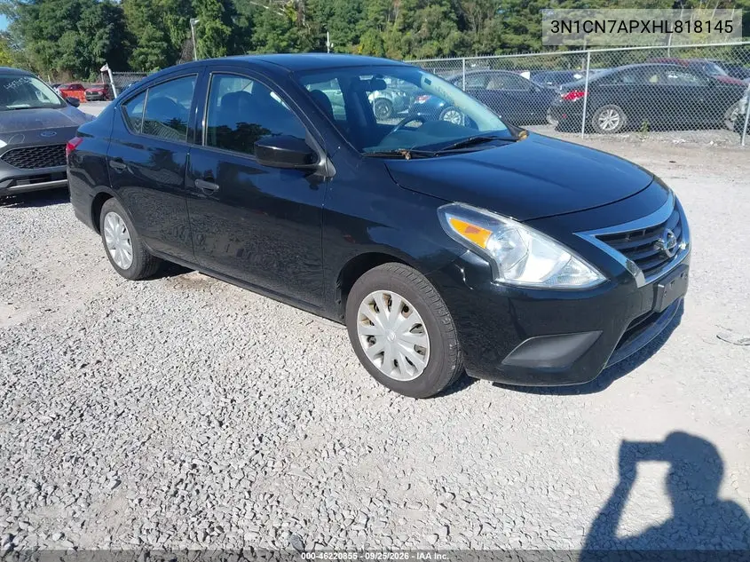 NISSAN VERSA 2017, VIN 3N1CN7APXHL818145