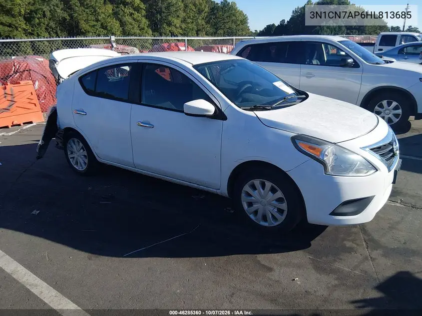 NISSAN VERSA 2017, VIN 3N1CN7AP6HL813685