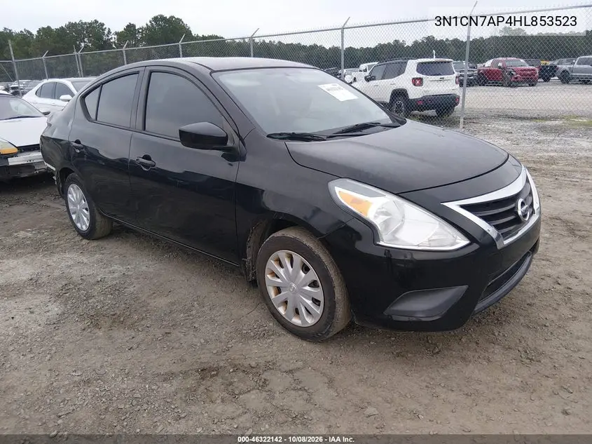 NISSAN VERSA 2017, VIN 3N1CN7AP4HL853523