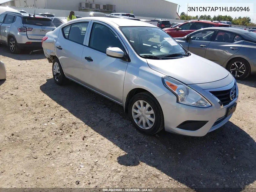 NISSAN VERSA 2017, VIN 3N1CN7AP1HL860946