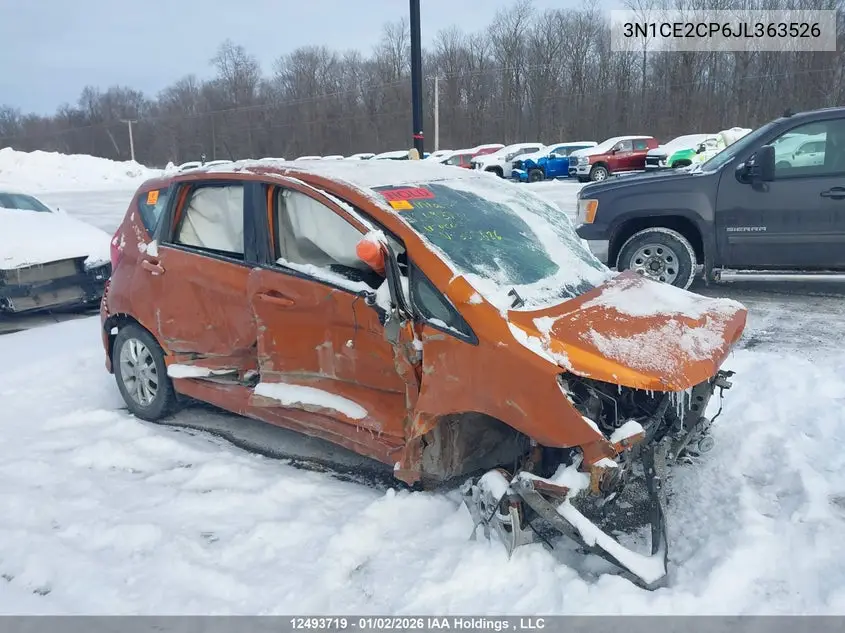 2018 NISSAN VERSA VIN 3N1CE2CP6JL363526 — фото 12