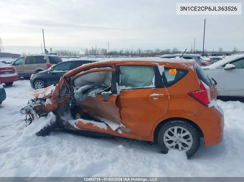 2018 NISSAN VERSA VIN 3N1CE2CP6JL363526 — фото 13