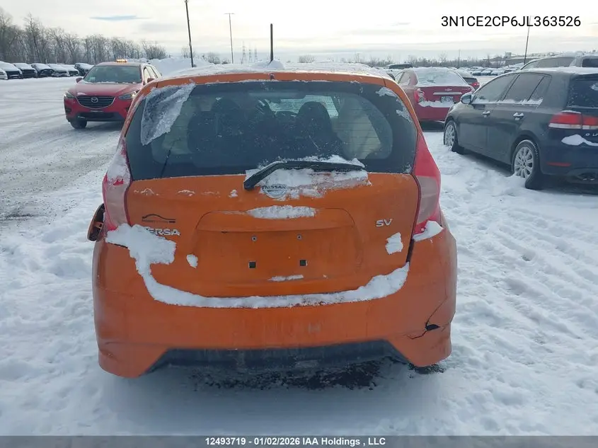 2018 NISSAN VERSA VIN 3N1CE2CP6JL363526 — фото 15