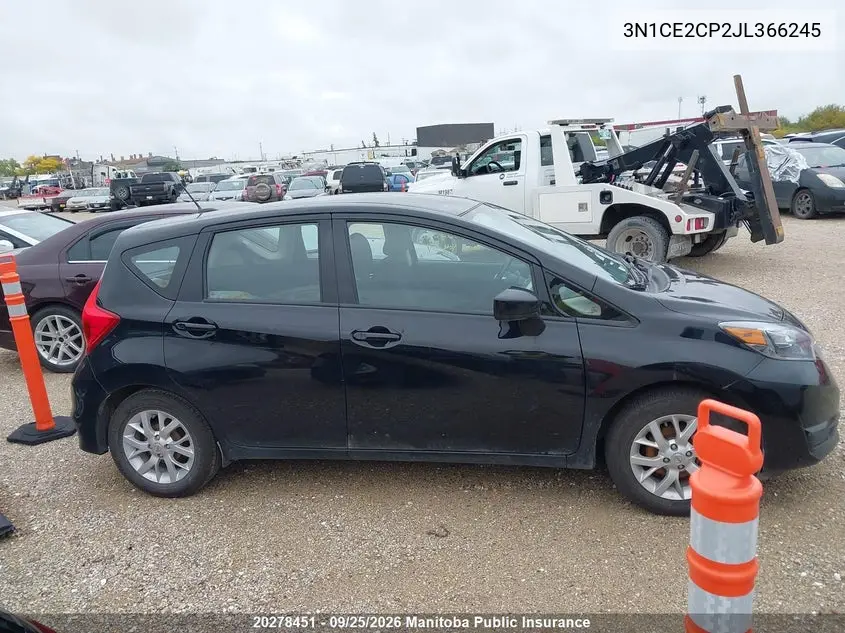 2018 NISSAN VERSA VIN 3N1CE2CP2JL366245 — фото 12