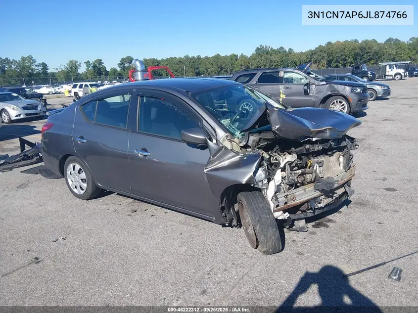 NISSAN VERSA 2018, VIN 3N1CN7AP6JL874766