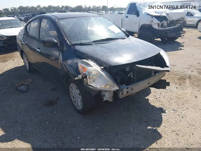 NISSAN VERSA 2018, VIN 3N1CN7AP0JL814174