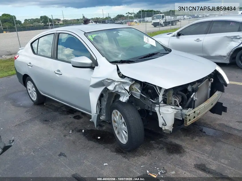 NISSAN VERSA 2018, VIN 3N1CN7AP5JL859434