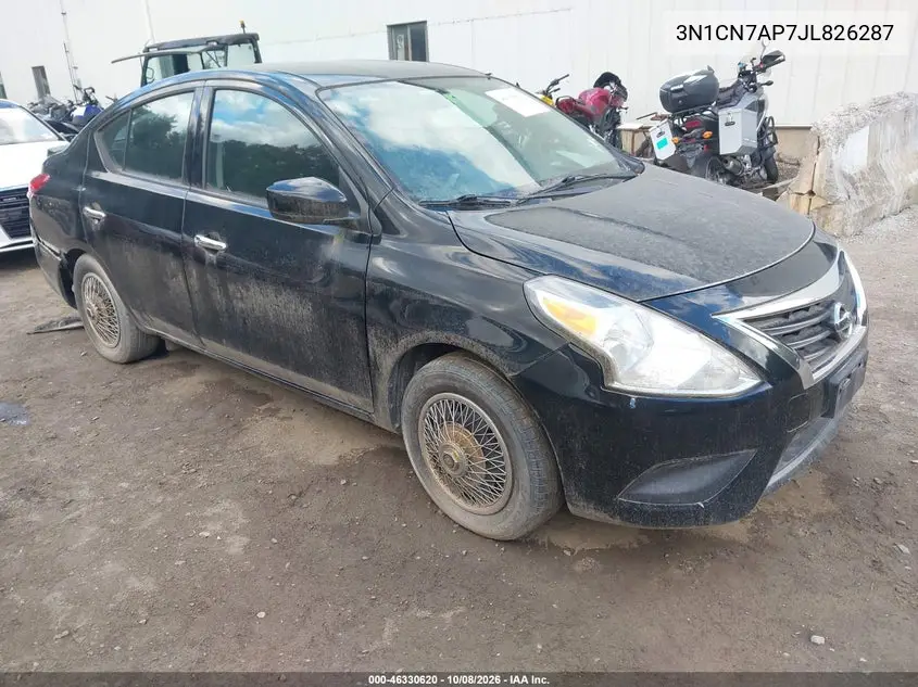 NISSAN VERSA 2018, VIN 3N1CN7AP7JL826287