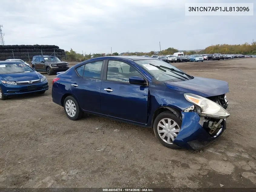 NISSAN VERSA 2018, VIN 3N1CN7AP1JL813096