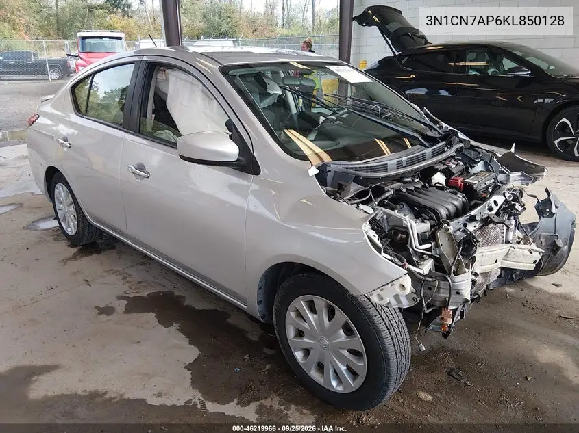 NISSAN VERSA 2019, VIN 3N1CN7AP6KL850128