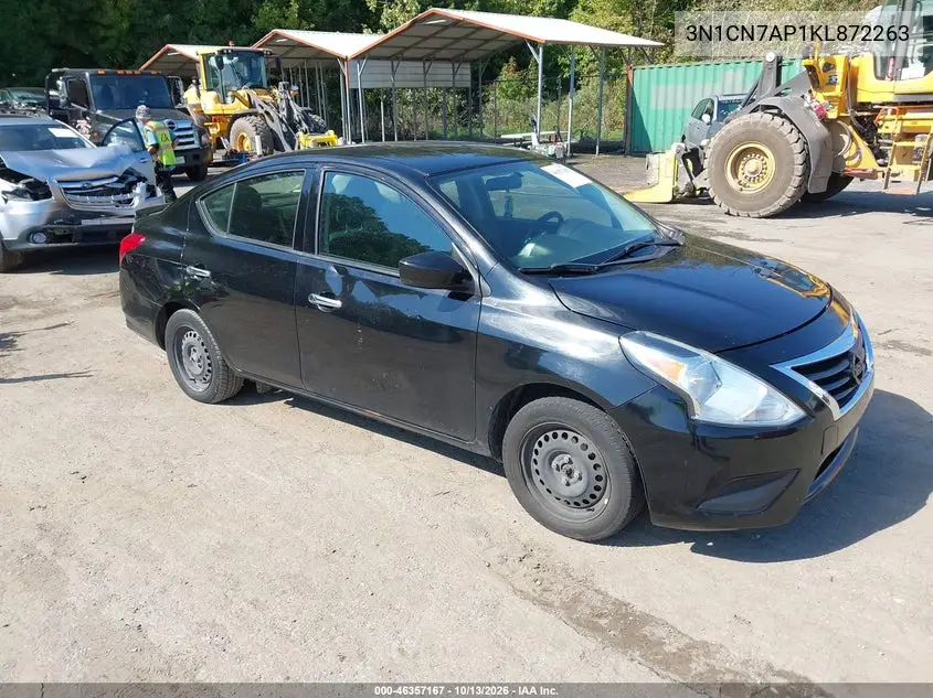 NISSAN VERSA 2019, VIN 3N1CN7AP1KL872263