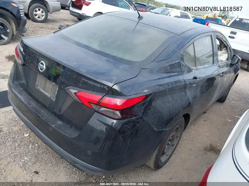 NISSAN VERSA 2020, VIN 3N1CN8DV8LL818587