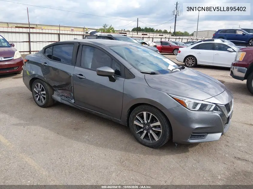 NISSAN VERSA 2020, VIN 3N1CN8EV5LL895402