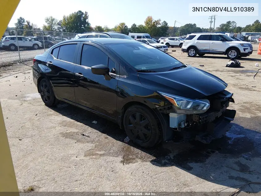 NISSAN VERSA 2020, VIN 3N1CN8DV4LL910389