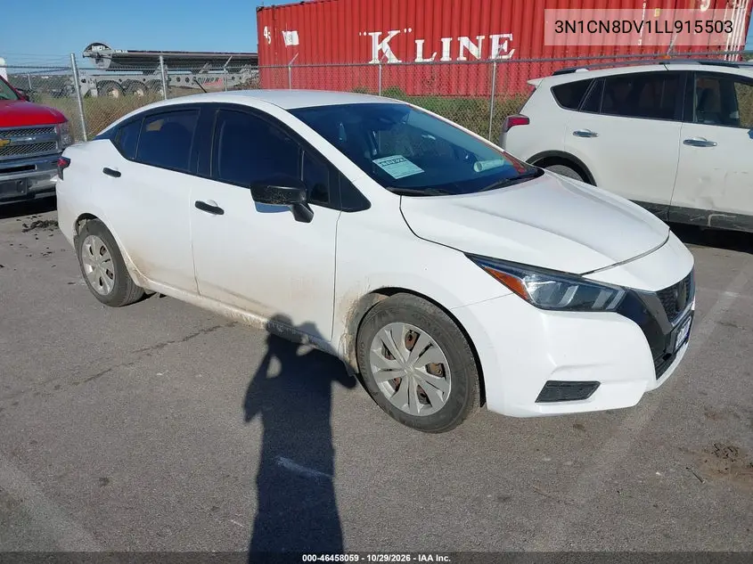 NISSAN VERSA 2020, VIN 3N1CN8DV1LL915503