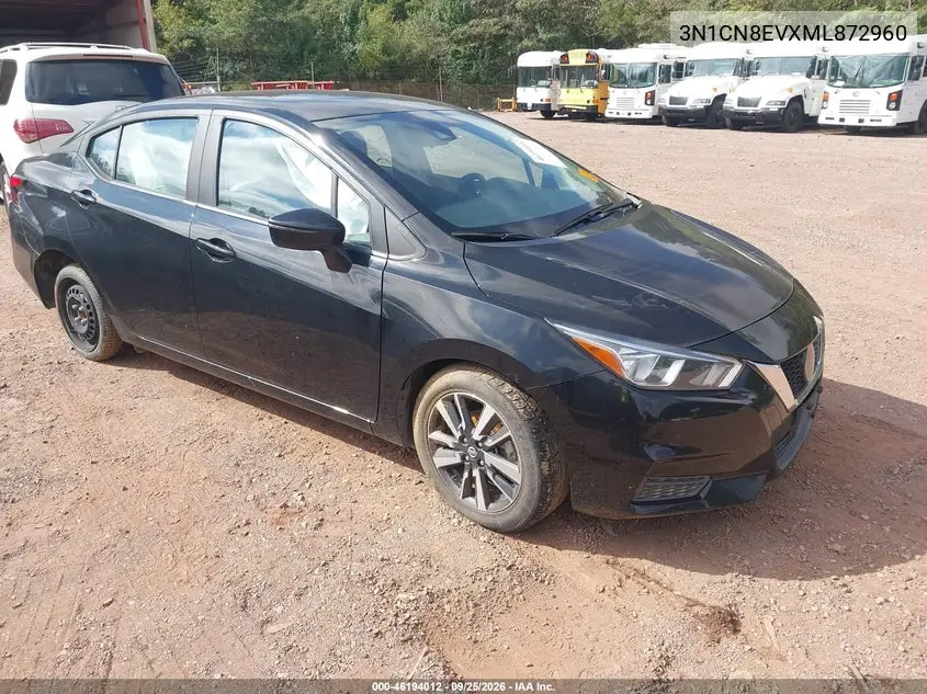 NISSAN VERSA 2021, VIN 3N1CN8EVXML872960