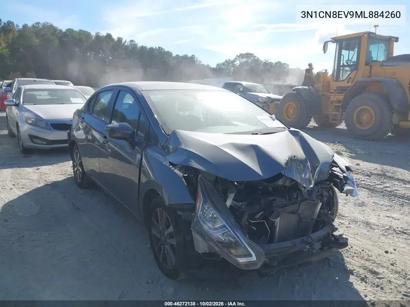 NISSAN VERSA 2021, VIN 3N1CN8EV9ML884260