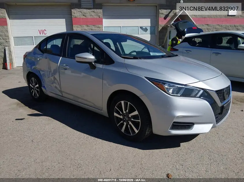 NISSAN VERSA 2021, VIN 3N1CN8EV4ML832907