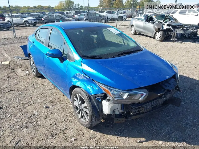 NISSAN VERSA 2021, VIN 3N1CN8EV9ML891936