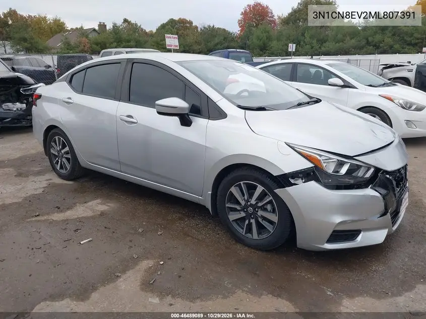 NISSAN VERSA 2021, VIN 3N1CN8EV2ML807391