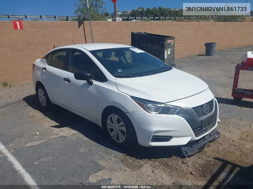 NISSAN VERSA 2022, VIN 3N1CN8DV6NL861733