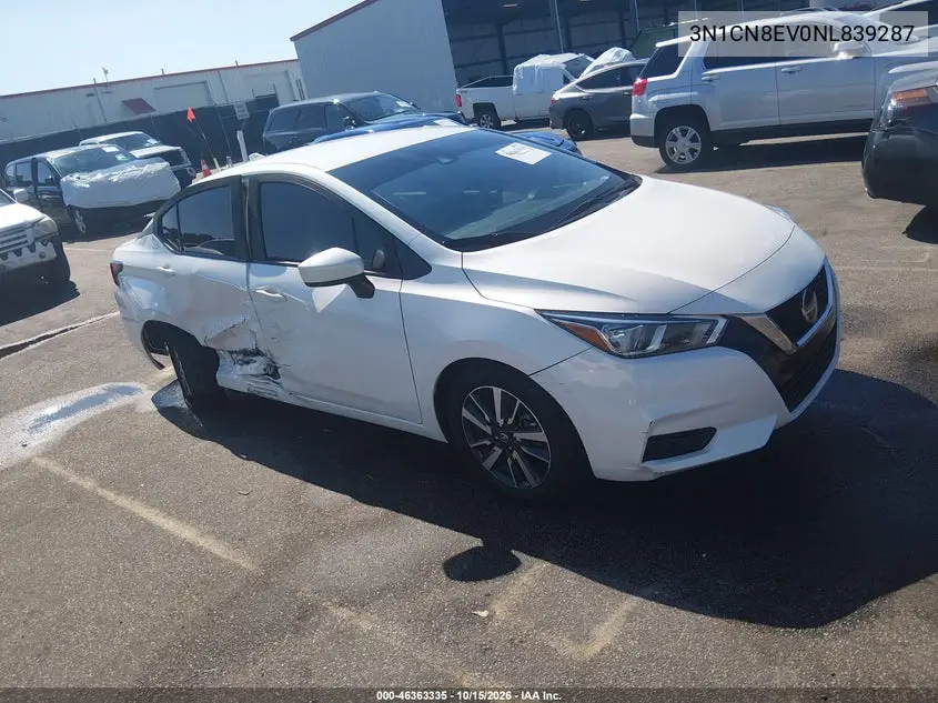 NISSAN VERSA 2022, VIN 3N1CN8EV0NL839287
