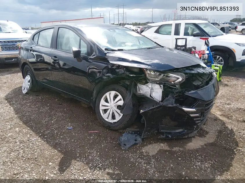 NISSAN VERSA 2023, VIN 3N1CN8DV9PL851393