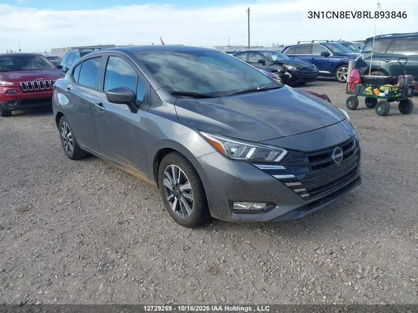 NISSAN VERSA 2024, VIN 3N1CN8EV8RL893846
