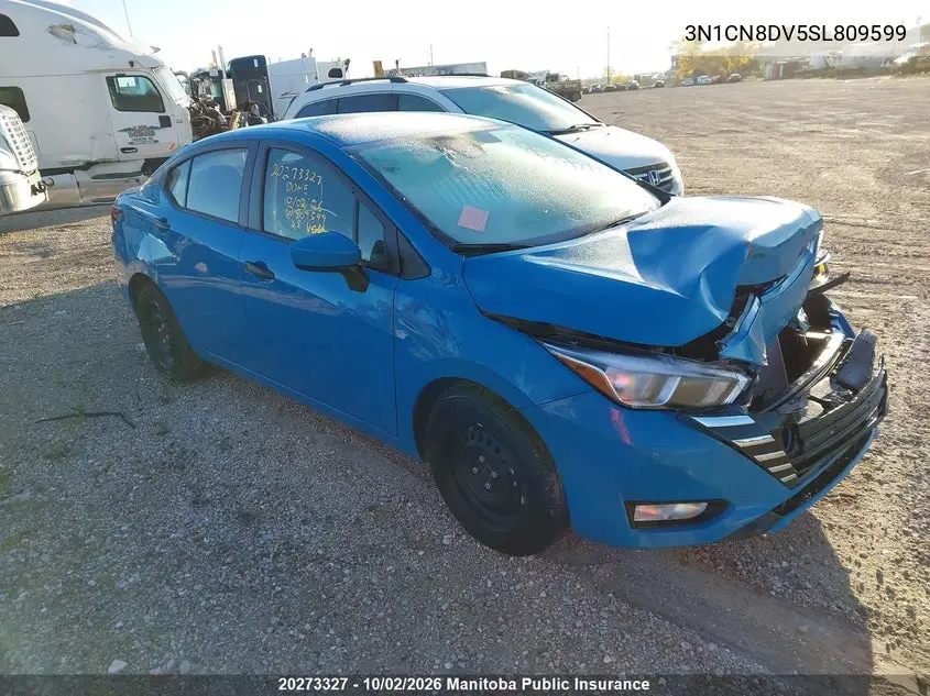 NISSAN VERSA 2025, VIN 3N1CN8DV5SL809599