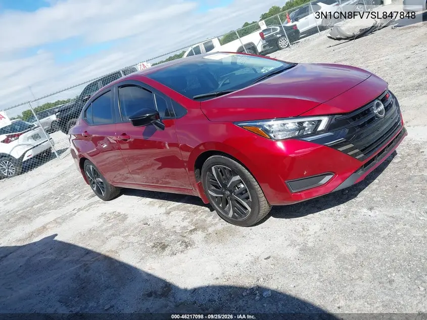 NISSAN VERSA 2025, VIN 3N1CN8FV7SL847848
