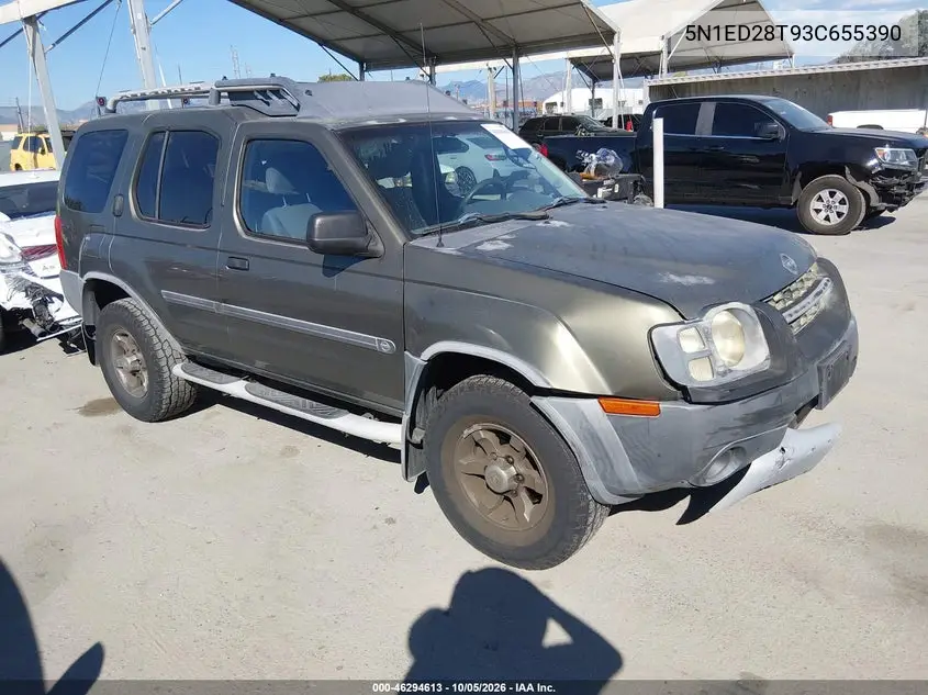 NISSAN XTERRA 2003, VIN 5N1ED28T93C655390