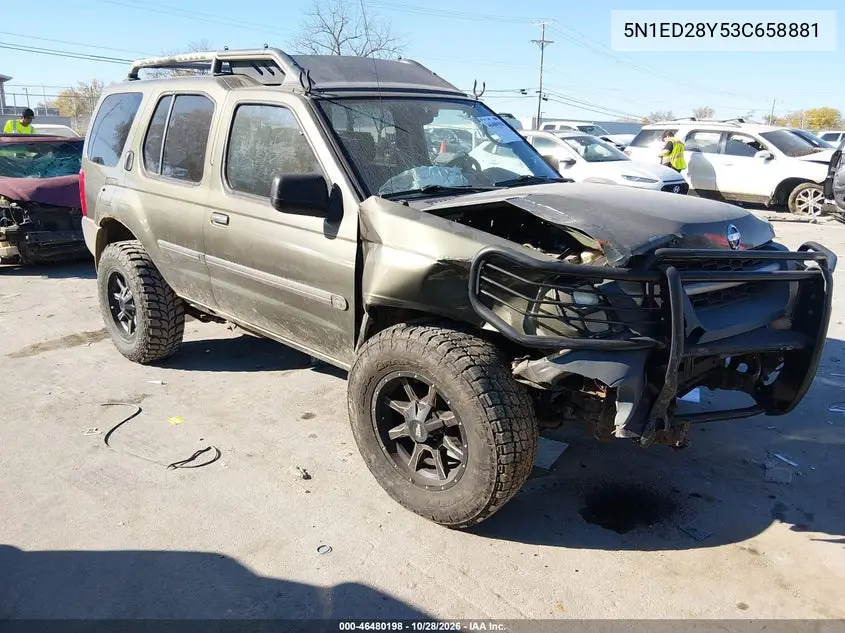 NISSAN XTERRA 2003, VIN 5N1ED28Y53C658881