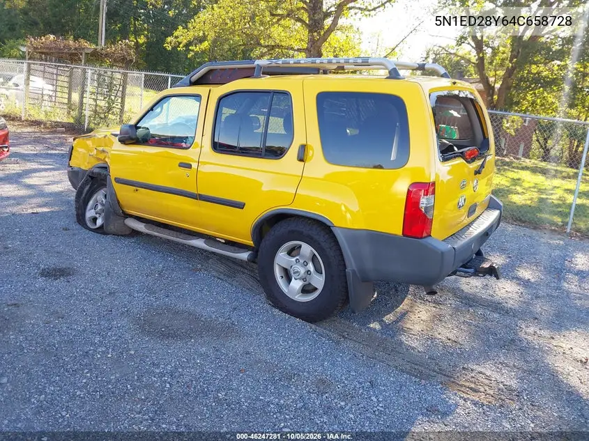 2004 NISSAN XTERRA VIN 5N1ED28Y64C658728 — фото 3