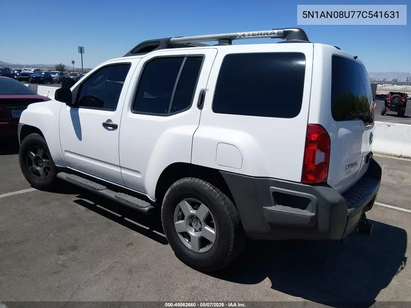 NISSAN XTERRA 2007, VIN 5N1AN08U77C541631