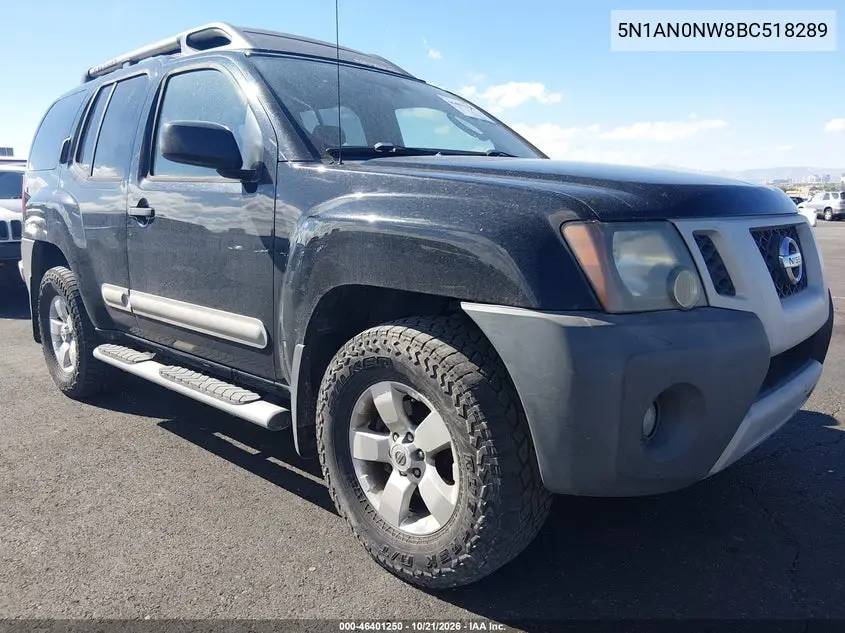 NISSAN XTERRA 2011, VIN 5N1AN0NW8BC518289