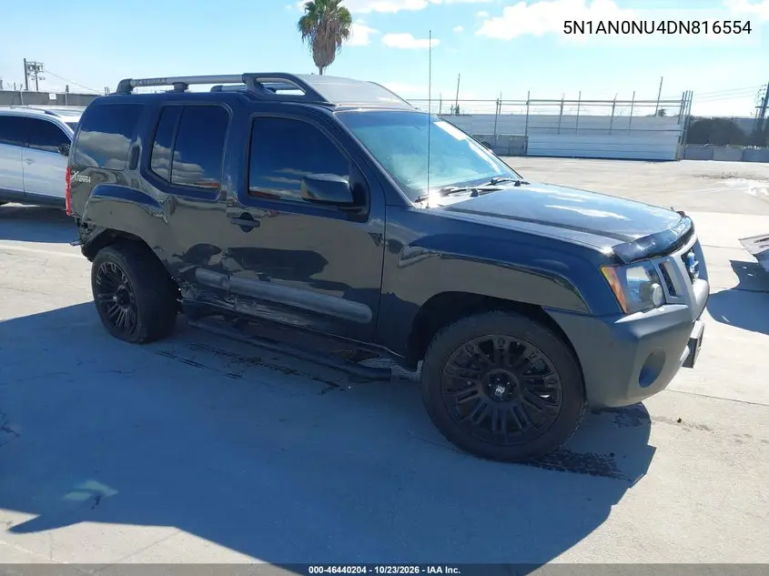 NISSAN XTERRA 2013, VIN 5N1AN0NU4DN816554