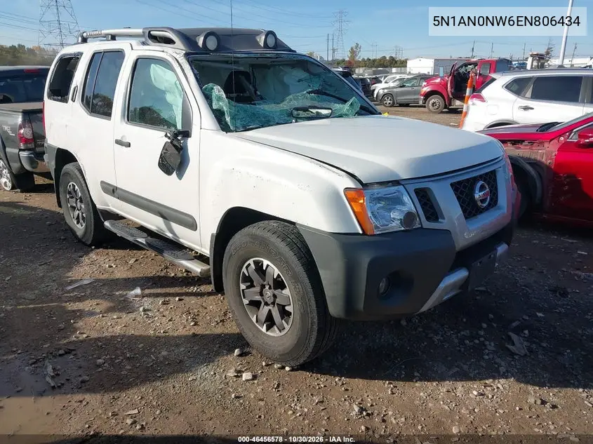 NISSAN XTERRA 2014, VIN 5N1AN0NW6EN806434