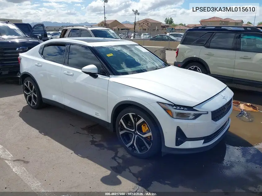 POLESTAR 2 2021, VIN LPSED3KA3ML015610