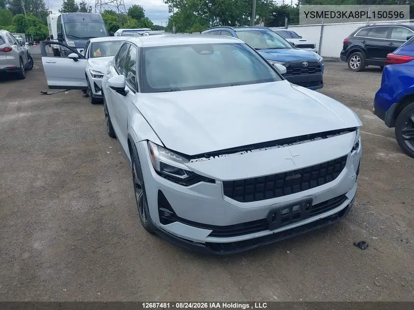 POLESTAR 2 2023, VIN YSMED3KA8PL150596