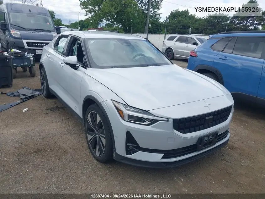 POLESTAR 2 2023, VIN YSMED3KA6PL155926