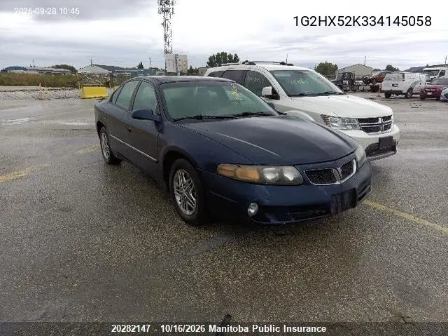 PONTIAC BONNEVILLE 2003, VIN 1G2HX52K334145058