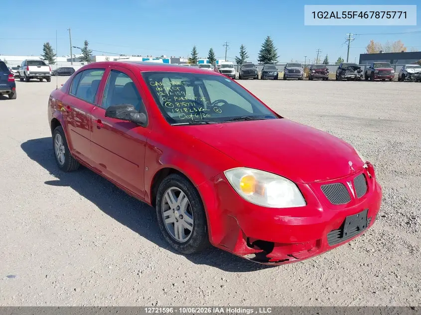 PONTIAC G5 2006, VIN 1G2AL55F467875771