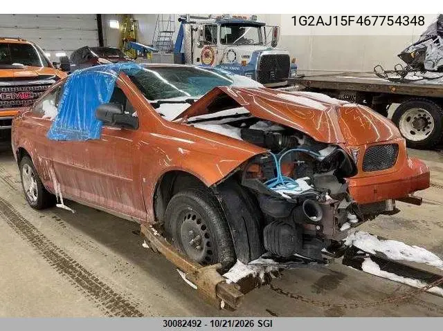 PONTIAC G5 2006, VIN 1G2AJ15F467754348