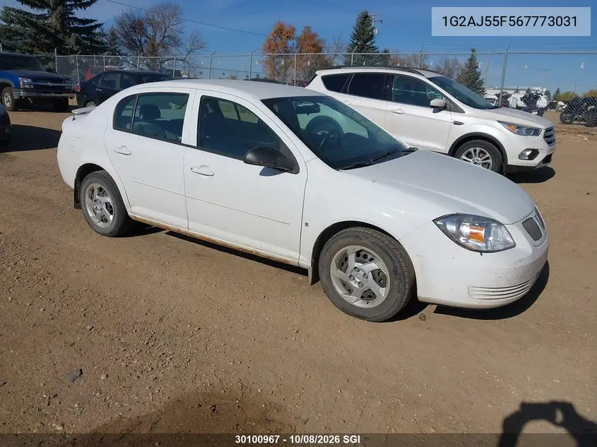 PONTIAC G5 2006, VIN 1G2AJ55F567773031