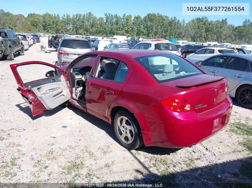 2007 PONTIAC G5 VIN 1G2AL55F377261554 — фото 3