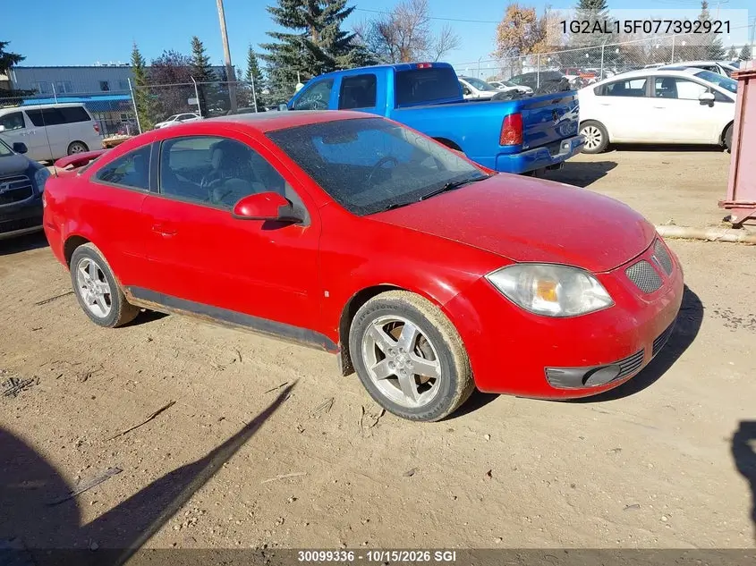 PONTIAC G5 2007, VIN 1G2AL15F077392921